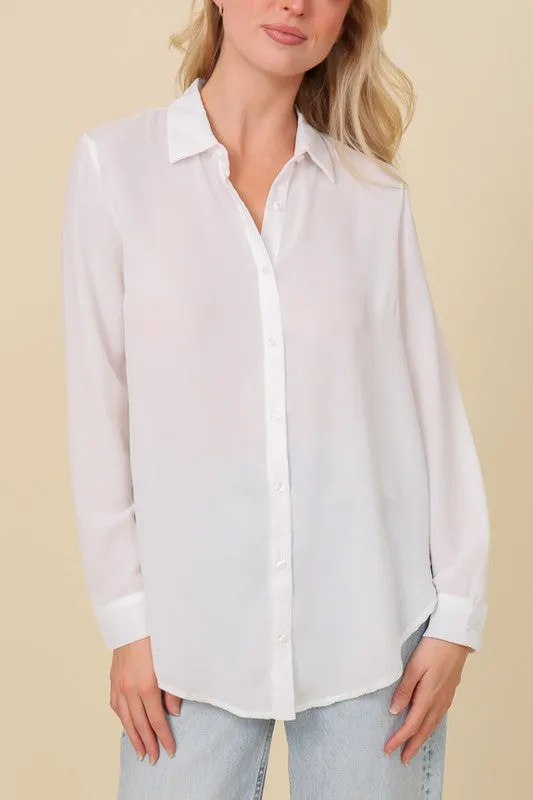 OVERSIZED CHIFFON BLOUSE